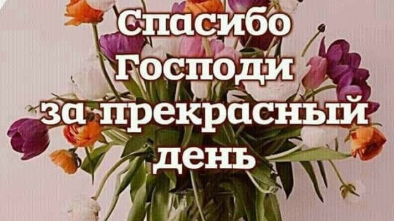СПАСИБО,  ГОСПОДИ, ЗА УТРО!